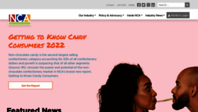 What Candyusa.com website looked like in 2023 (1 year ago)