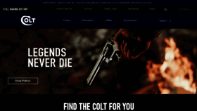 What Colt.com website looked like in 2023 (1 year ago)
