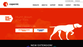 What Copernic.com website looked like in 2023 (1 year ago)
