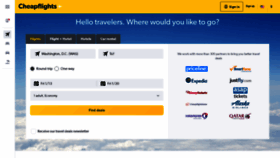 What Cheapflights.com website looked like in 2023 (1 year ago)