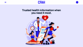 What Cfah.org website looked like in 2023 (1 year ago)
