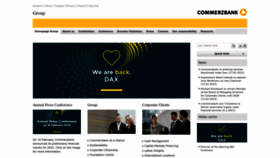 What Commerzbank.com website looked like in 2023 (1 year ago)