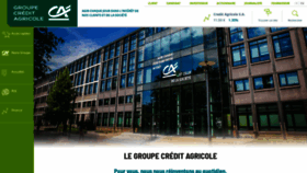 What Credit-agricole.com website looked like in 2023 (1 year ago)