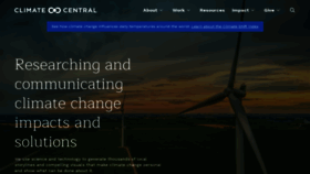 What Climatecentral.org website looked like in 2023 (2 years ago)