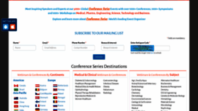 What Conferenceseries.com website looked like in 2023 (1 year ago)