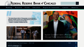 What Chicagofed.org website looked like in 2023 (1 year ago)