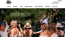 What Californiawinefestival.com website looked like in 2023 (1 year ago)