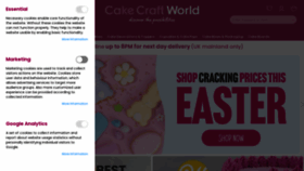 What Cakecraftworld.co.uk website looked like in 2023 (1 year ago)