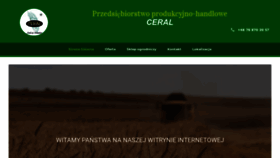 What Ceral.pl website looked like in 2023 (1 year ago)