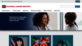What Cancer.gov website looked like in 2023 (1 year ago)