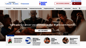 What Cancer.org website looked like in 2023 (1 year ago)