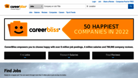 What Careerbliss.com website looked like in 2023 (1 year ago)