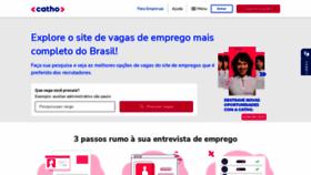 What Catho.com.br website looked like in 2023 (1 year ago)