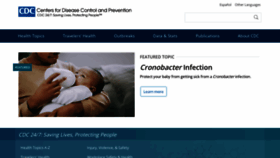 What Cdc.gov website looked like in 2023 (1 year ago)