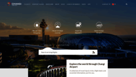 What Changiairport.com website looked like in 2023 (1 year ago)