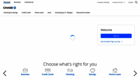 What Chase.com website looked like in 2023 (1 year ago)