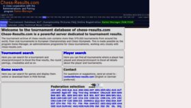 What Chess-results.com website looked like in 2023 (1 year ago)