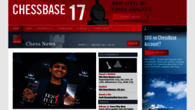 What Chessbase.com website looked like in 2023 (1 year ago)