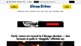 What Chicagotribune.com website looked like in 2023 (1 year ago)