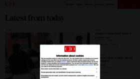 What Cio.com website looked like in 2023 (1 year ago)