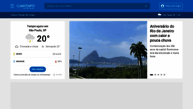 What Climatempo.com.br website looked like in 2023 (1 year ago)