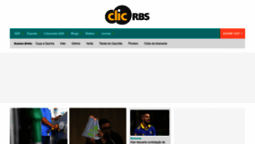 What Clicrbs.com.br website looked like in 2023 (1 year ago)