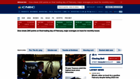 What Cnbc.com website looked like in 2023 (1 year ago)