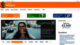 What Codeproject.com website looked like in 2023 (2 years ago)