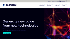 What Cognizant.com website looked like in 2023 (1 year ago)