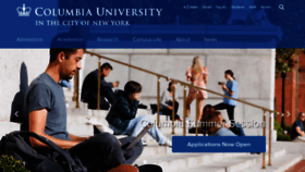 What Columbia.edu website looked like in 2023 (1 year ago)