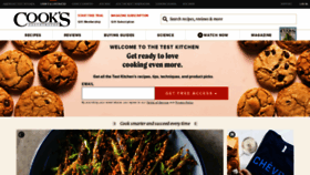 What Cooksillustrated.com website looked like in 2023 (1 year ago)