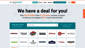 What Couponchief.com website looked like in 2023 (1 year ago)