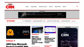 What Crn.com website looked like in 2023 (1 year ago)
