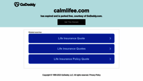 What Calmlifee.com website looked like in 2023 (1 year ago)