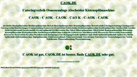 What Caok.de website looked like in 2023 (1 year ago)
