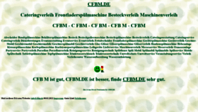 What Cfbm.de website looked like in 2023 (1 year ago)