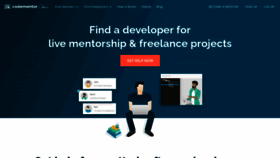 What Codementor.io website looked like in 2023 (1 year ago)