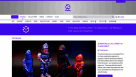 What Cults3d.com website looked like in 2023 (1 year ago)