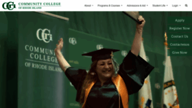 What Ccri.edu website looked like in 2023 (1 year ago)