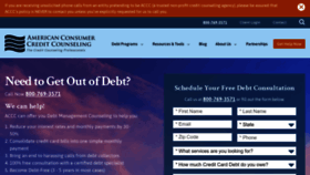 What Consumercredit.com website looked like in 2023 (1 year ago)
