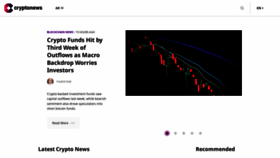 What Cryptonews.com website looked like in 2023 (1 year ago)