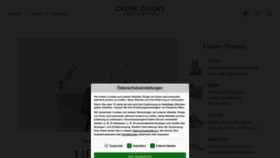 What Cremeguides.com website looked like in 2023 (2 years ago)