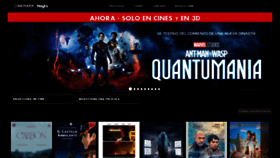 What Cinemarkhoyts.com.ar website looked like in 2023 (1 year ago)