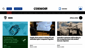What Cosmosmagazine.com website looked like in 2023 (1 year ago)
