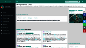 What Chords.vip website looked like in 2023 (2 years ago)