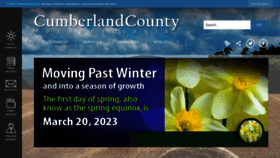 What Cumberlandcountypa.gov website looked like in 2023 (1 year ago)