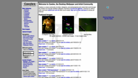 What Caedes.net website looked like in 2023 (1 year ago)