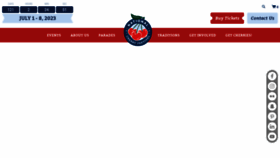 What Cherryfestival.org website looked like in 2023 (2 years ago)