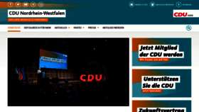 What Cdu-nrw.de website looked like in 2023 (1 year ago)