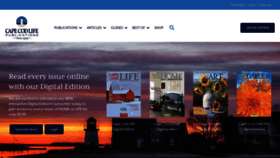 What Capecodlife.com website looked like in 2023 (1 year ago)